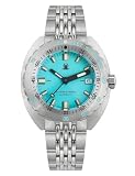 TACTICAL FROG 43mm Stainless Steel Mens Automatic Watch, Sapphire Crystal NH35A Movement Diving Watch, C3 Luminous 200M Water Resistant Sport, Dynamic Style
