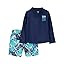 Navy White Tropical