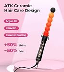 Farery 32mm Bubble Curling Wand for Long Hair – Ceramic Tourmaline Springless Barrel for Spiral Curls & Beach Waves, 5 Heat Settings (280°F–410°F), Auto Shut-Off, Dual Voltage Travel Curling Iron with Heat Resistant Glove