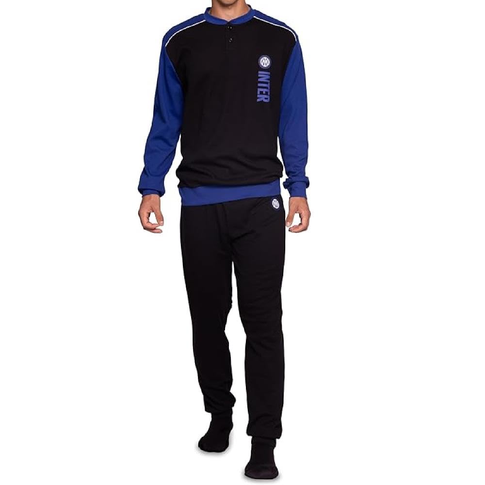 hermet Pigiama Inter Calcio Cotone Interlock Tuta Homewear FC Internazionale Personalizzabile PS 46672/73 / 74-BS