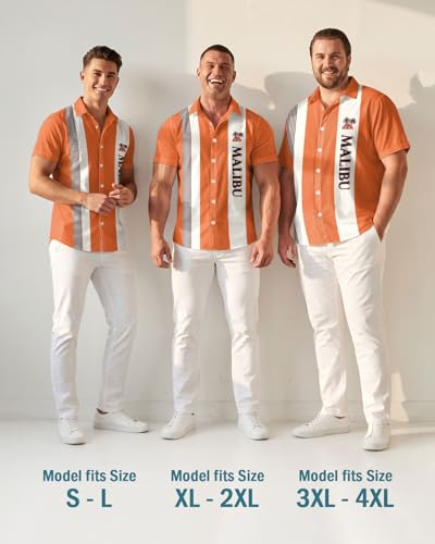 Image of 99TIMORO Funny Film Summer Button Down Shirt Men Short Sleeve Top | Movie Character Hawaiian Shirts for Men Lightweight Breathable Beach Vacation Business Casual Summer Gifts Classic Fit
