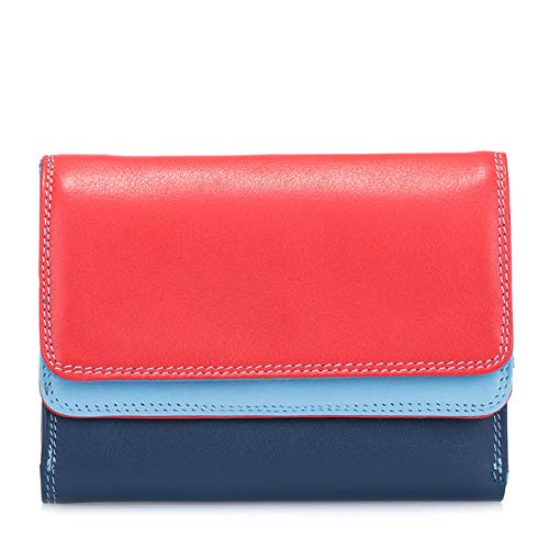 mywalit Double-Flap Wallet Leather Purse | 6 Credit Card Slots | ID Window, Coin Pockets & Pen | Royal | Classy & Compact Accessory for Men & Women | Perfect for Everyday Use2