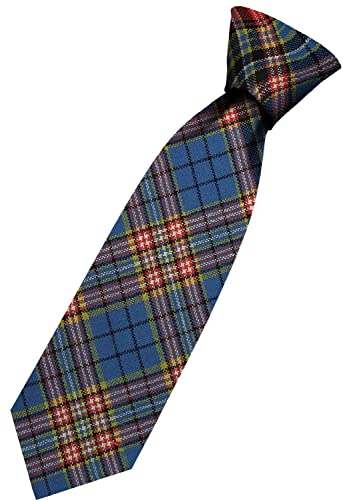 Cravate en laine tisse en Ecosse motif ancestral tartan