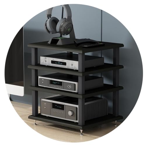 Szafka audio HIFI – wielowarstwowa półka AV i stojak na odtwarzacz płyt muzycznych, stylowa jednostka multimedialna do kina domowego, stojący stojak do przechowywania dla audiofilów