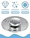 Bathroom Sink Stopper 2 Pack, Bathroom Sink Drain Strainer, Revolutionary Bathroom Accessories and Essentials (Shiny Chrome)