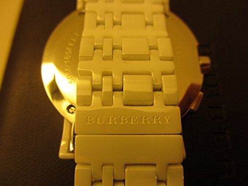 Amazon.co.jp: Burberryホワイトセラミックブレスレットクロノ