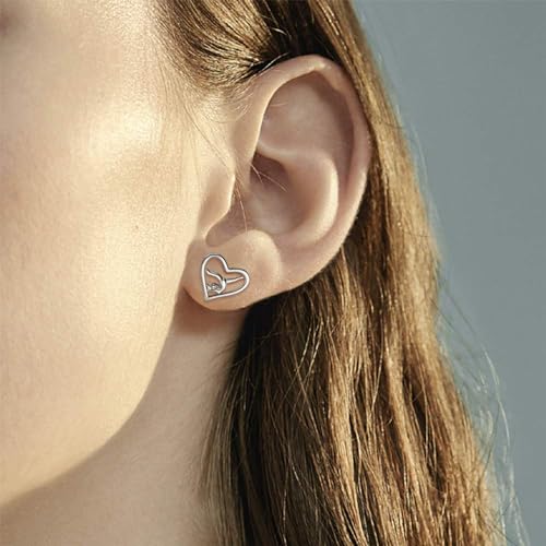 Image of Gymnastics Gifts for Women Gymnast Stud Earrings 925 Sterling Silver Team USA Gymnastics Fashion Jewelry Sport Birthday Christmas Gifts
