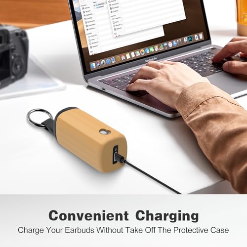 Image of for Skullcandy Method 360 ANC Case Cover, Soft Silicone Protective Earbuds Case, Only Compatible with Skullcandy Method 360 ANC with Cleaner Kit Accessories Set(Brown)