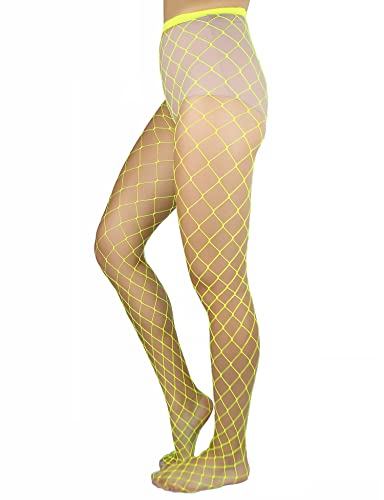 Image of Lastclream High Waisted Fishnet Tights for Women Sexy Fishnets Stockings Full Footed Fishnet Sheer Pantyhose Plus Size