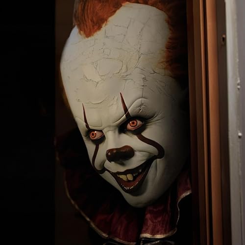 Trick Or Treat Studios IT Pennywise Adult Latex Costume Mask | Deluxe Edition