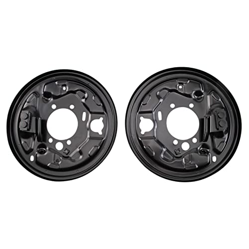TRQ Rear Brake Rotor Backing Plate Compatible with 1998-2008 Subaru Forester 97-03 Impreza