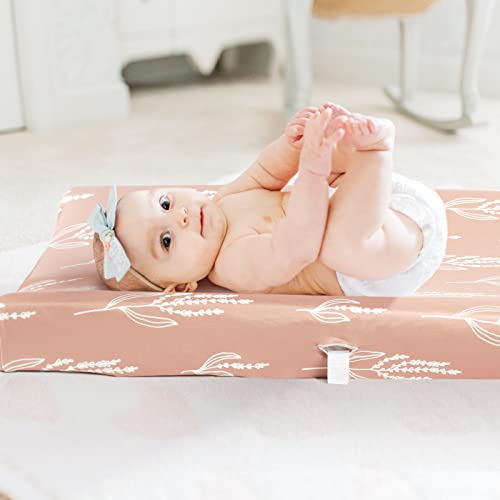 Image of GRSSDER Stretch Ultra Soft Jersey Knit Changing Pad Cover Set 2 Pack, Change Table Pad Covers Fit 32 inch /34 inch x 16 inch Pads Safe and Snug, Cute Diaper Change Table Sheets for Girls, Fox Pattern for Baby