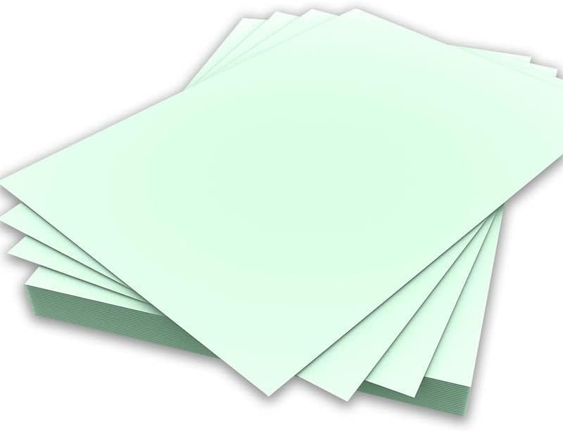 A4 Light Green Colour Paper 80gsm Sheets Double Sided Printer Paper Copier Origami Flyers Drawing School Office Printing 210mm x 297mm (A4 Light Green Paper - 80gsm - 50 Sheets)