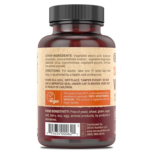 Deva 67001 Vegan Vitamin C, 500 Mg thumb #3