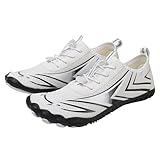 Feggormkicc Grounded Footwear Hike Barefoot Shoes Wide Toe Box Shoes Women Walking Unisex Fashion Sneakers Zero Drop Slip on Hiking Barefoot Quick Dry Lightweight Comfortable Breathable White