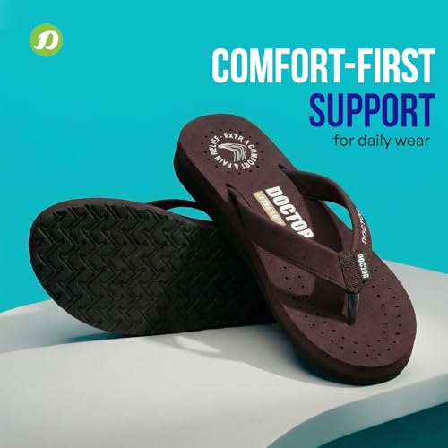 Image of DOCTOR EXTRA SOFT Women's Ortho Care Orthopaedic and Diabetic Feel Good Super Comfort Dr Sliders /Flip-flops /House Slippers [OR-D-16]
