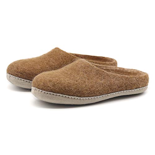 Image of Nootkas Felted Merino Wool 'Astoria' Mule House Slipper for Men and Women