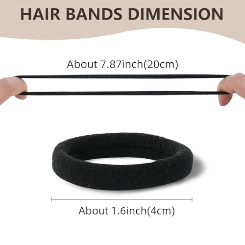 100-PCS-Hair-Ties-Hair-Ties-No-Damage-Hair-Elastics-Hair-Accessories-for-Women-Girls-Elastic-Hair-Ties-Ponytail-Holders-Thick-Seamless-Hair-Ties-Neutral-Color