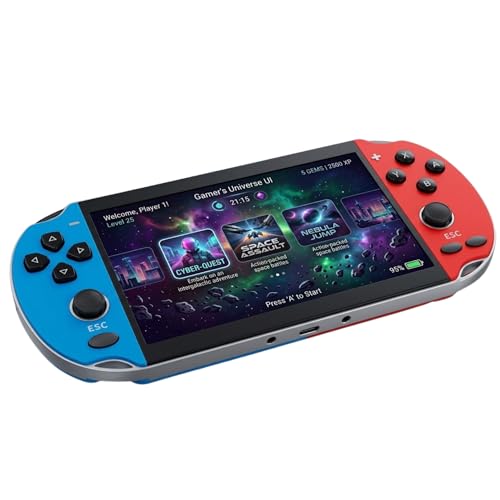 Image of Enfogo ๐๐ง๐ฃ๐จ๐ฒ ๐๐-๐๐๐๐ซ๐ฌ ๐๐๐ซ๐ซ๐๐ง๐ญ๐ฒ for Game Users -X7 Plus 4.3-Inch Retro Gaming Console - 8GB Handheld Game Player, 20,000+ Built-in Games, HD Screen, MP5 Video Player, Classic Arcade Fun