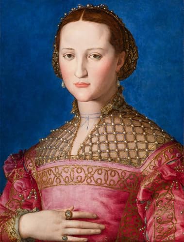 Cuadro Leonor de Toledo por Agnolo Bronzino impresiones de lienzo de 60x90cm para dormitorio