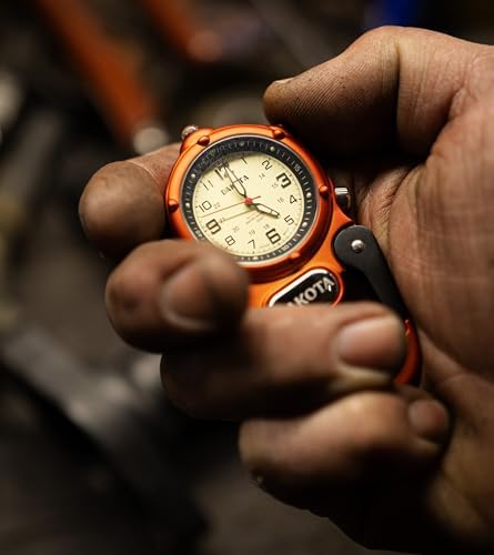 Dakota Mini Clip Microlight, Quality Pocket and Fob Watch, Premium Durability Outdoor Gifts for Men, Use for Fishing Hunting, and More, LED Flashlight, Clip on Watch - Image 5