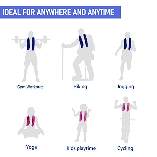 Lxmojitu Sports Towel, 100% Pure Cotton Towel, Cool Waffle Pattern Towel For Neck And Face, Soft Breathable Cold Towel For Yoga, Golf, Gym, Camping, Running, Workout, 13.7" X 27.5" (4 Pcs, 4 Colors) #TOP3