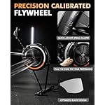 GMWD Indoor Rowing Machine for Home, Adjustable Air Resistance, Performance Monitor, Ergonomic Comfort Seat, Device Holder & Easy Storage, Lava Flow Series - Image 3