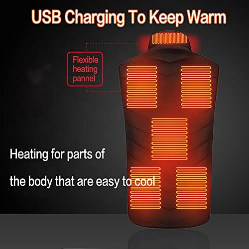 Chaleco calefactable USB para hombre y mujer con 3 niveles de temperatura 4