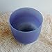 KVKA 432hz 7Inch G Note Gemstone Fusion Shappire Throat Chakra Singing Bowl With Carrying Case for Yoga Sound Healing