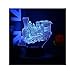 Toy Train Night Light for Kids LED Table Lamp 3D Illusion Optical Car Steam Train Locomotive Engine Birthday Gifts for Men Girls Boys Adults Toddler Baby 7 Color Nursery Vintage Easter Children