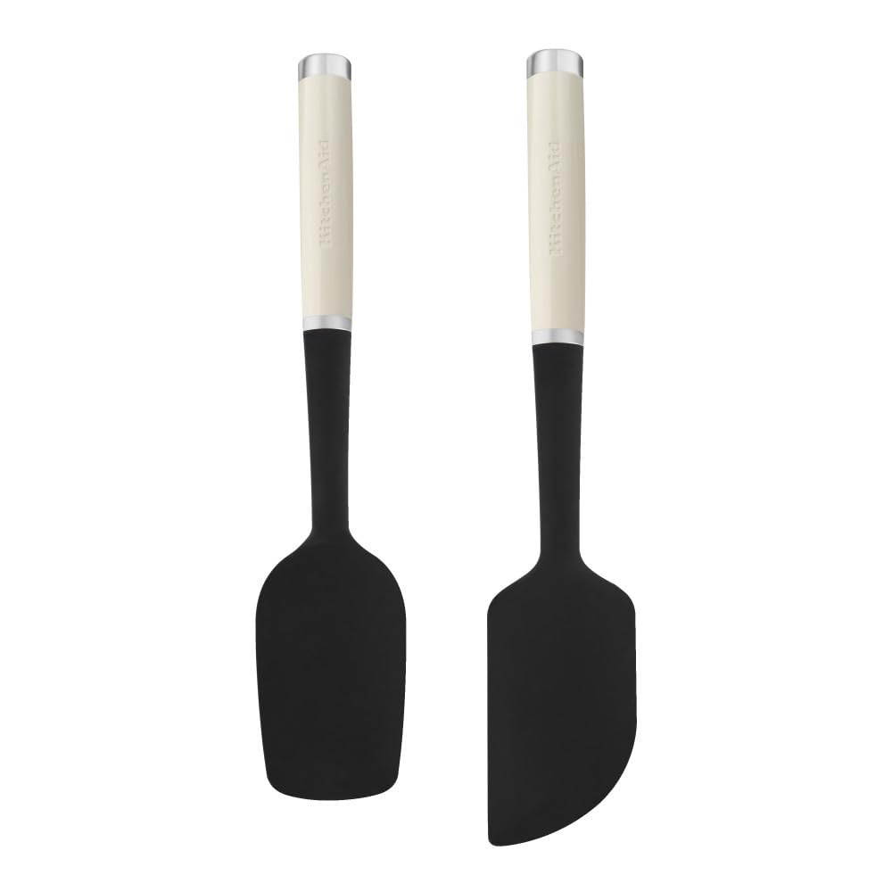 KitchenAid Universal 2pc Silicone Spatula Set – Almond Cream