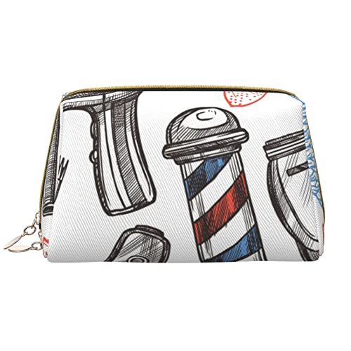 Trousse de maquillage en cuir de qualité supérieure style minimaliste