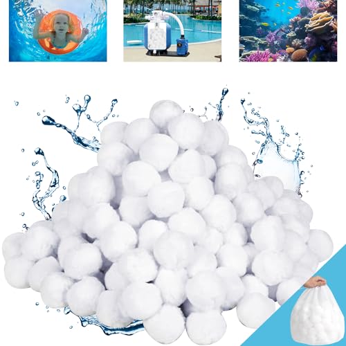 REVICOAR Pool Filter Balls for Sand Filter, 4.6 lbs Reusable Efficient Pool Filter Balls for Swimming Pool Filter Pump, Replace 150 lbs Pool Filter Sand, Lasts for Several Seasons by REVICOAR - Used condition - US$23.59