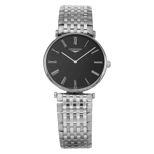 [LONGINES] �����Y �r���v Watch �����W�� LA GRANDE CLASSIQUE �O�����N���V�b�N L4.766.4.51.6 �N�H�[�c ���퐶���h�� �T�t�@�C�A�K���X �u���b�N������ �X�e�����X�X�`�[�� [���s�A���i]