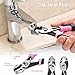 WORKPRO 4-Piece Pliers Set, Premium CR-V Construction Pliers Tool Sets Including Long Nose, Diagonal Cutting, Groove Joint and Slip Joint Pliers - Pink Ribbon