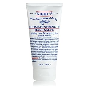 Kiehl’s Ultimate Strength Hand Salve, Deeply Hydrating Hand Lotion, Thick and Rich Formula for Intense Moisture and Conditioning, Protects and Repairs Dry Hands, Paraben and Gluten Free