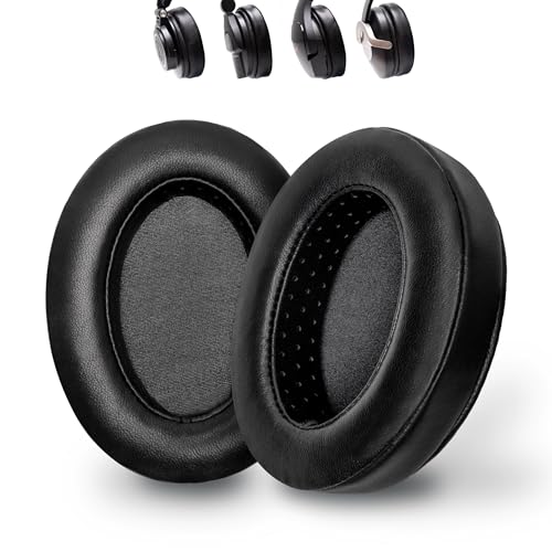 Coussinets en peau d'agneau pure pour casque Audio Technica ATH M50X et HyperX Cloud Alpha
