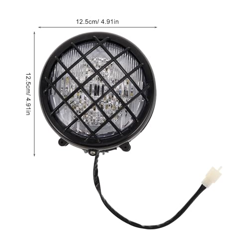 Protection de phare moto Amosfun | Grille noire robuste contre les débris - 2