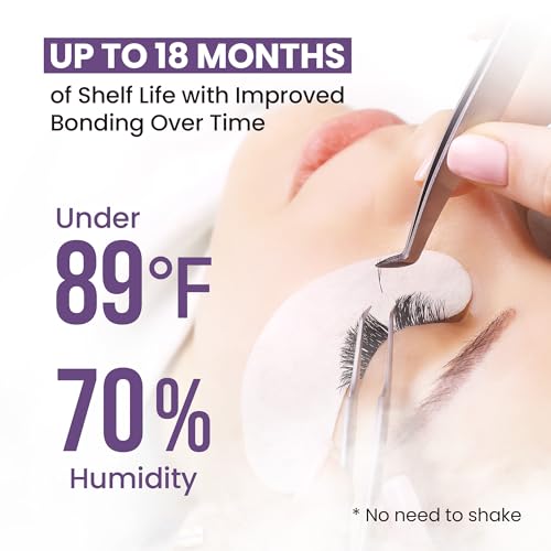 Eglri EX5 Professional Eyelash Extension Adhesive - 1-3 Sec Fast Drying Time - Super Strong Lash Glue - Sensitive Lash Glue thumb #5