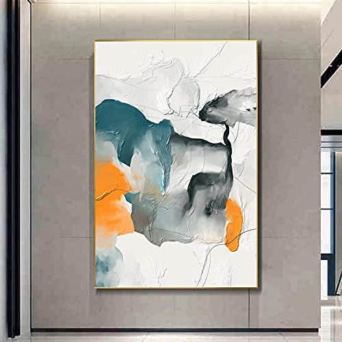 Décorations d'intérieur modernes affiches abstraites orange 60x90cmx3 - 3