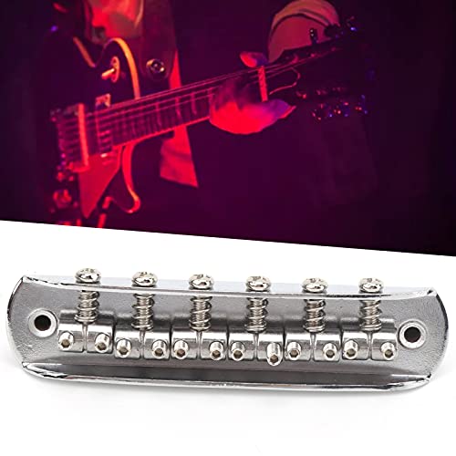 Ponte de guitarra de 6 cordas, selim de 11 mm com espaçamento de cordas, ponte de guitarra, tamanho
