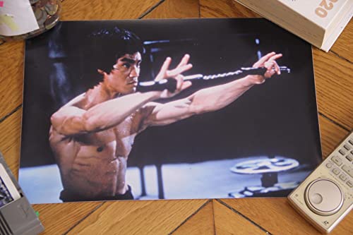 Poster Bruce Lee Enter the Dragon 1973 pour encadrement sous verre 10x15"