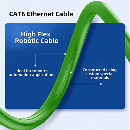 NFHK High Flex Robotic RJ45 Cat6 Ethernet Network Lan Cable Patch Cord 1000Mbps for Router Automation 500CM - Image 2