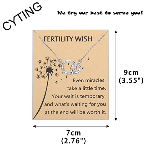 CYTING Infertility Gift With Wish Card Fertility Wish IVF Necklace Miscarriage Gift Infertility Jewelly Chains For Women2
