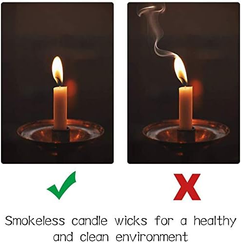Candle Wicks for Making Candles, Braided Cotton Candle Wick 61M 24 Shares On a Roll, Handmade Candle Wax Wick Core Spool for DIY Oil Lamps Craft Candle Making Supplies (Non Pre Waxed)