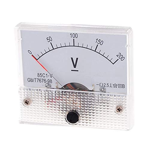 YXQ DC200V Analog Voltmeter Panel 85C1-V Gauge Meter 2.5 Accuracy for Auto Circuit Measurement Tester