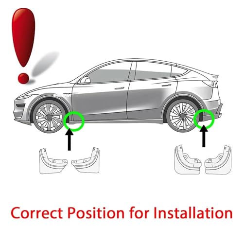 Bavettes de roue Tesla Model Y pare-boue avant de protection standard