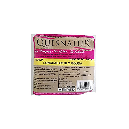 Queso lonchas estilo gouda Quesnatur 200 g