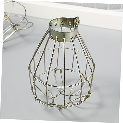 Image of Vintage Light Cage Bulb Guard 6Pcs Industrial Metal Hanging Lamp Covers Protective Pendant Decor for Home Bar Cafe 5.51X3.93X3.93In