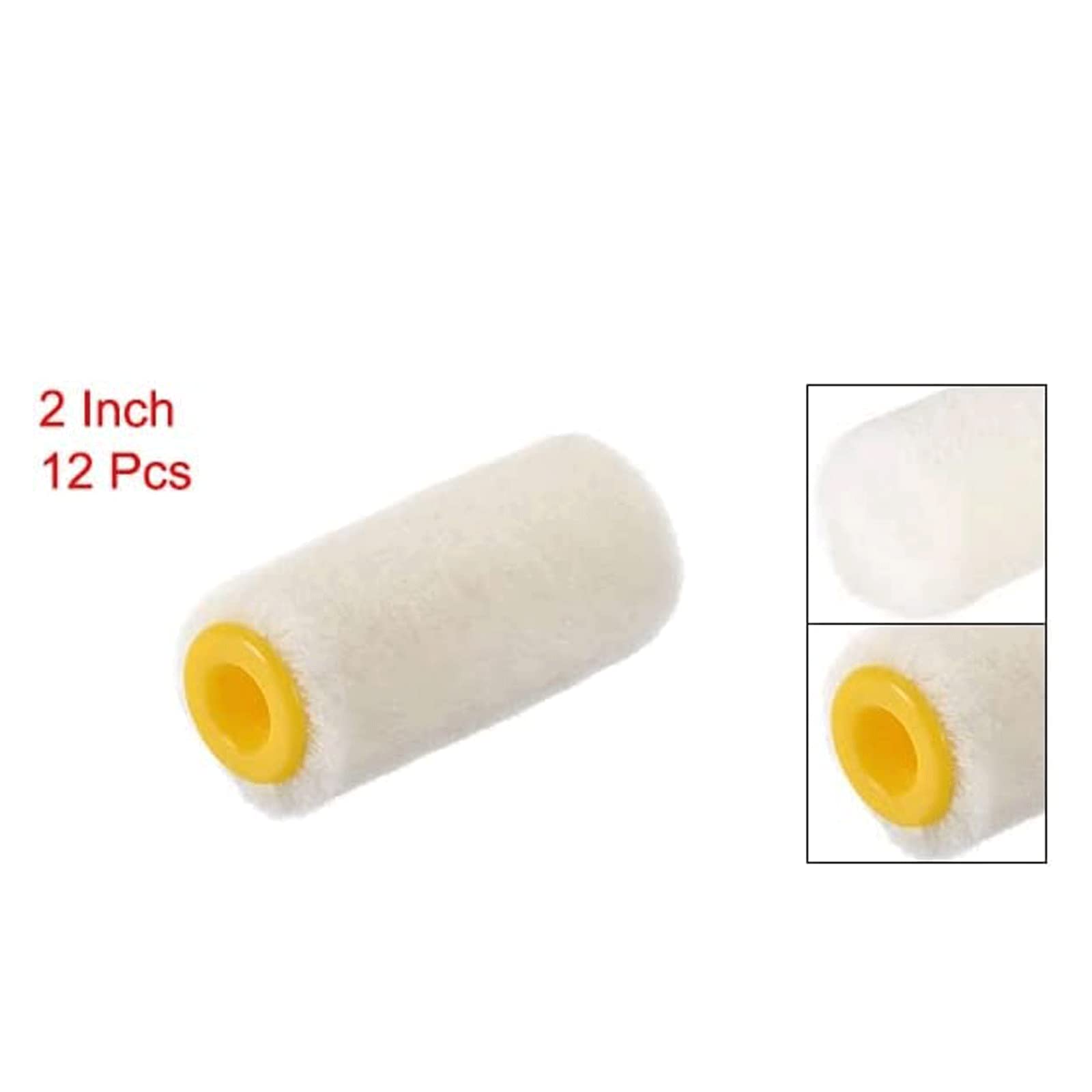 POCHY Rouleaux de Peinture 12 pièces Rouleau Pinceau 2in Peinture Rouleau Couverture Rouleau Cadre Mini Rouleau de Peinture réutilisable pour la Maison Mur Plafond rénovation Confortable